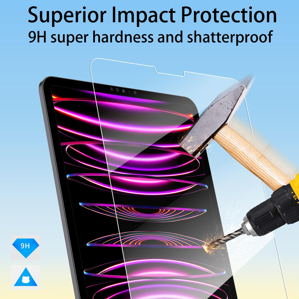 4youquality 2-Pack for iPad (A16) 11th & 10th Generation Screen Protector
