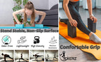 EXERZ Yoga Blocks 2pcs Gym Bricks -Comfortable Fitness Yoga Bricks, Anti-Slip, Lightweight and Travel Friendly Pilates Practice