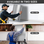12"x29.5" Stainless Steel Backsplash - Ultra Flat & Easy to Clean, Protect Wall from Splash & Stain - Kitchen Stove Backsplash Panel for Oven & Range Hood with Pre-Drilled Holes