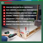 Bosch Accessories 34-piece Screwdriver/Drill bit Set (for Wood, Metal and Stone, Accessories for Drill Drivers)