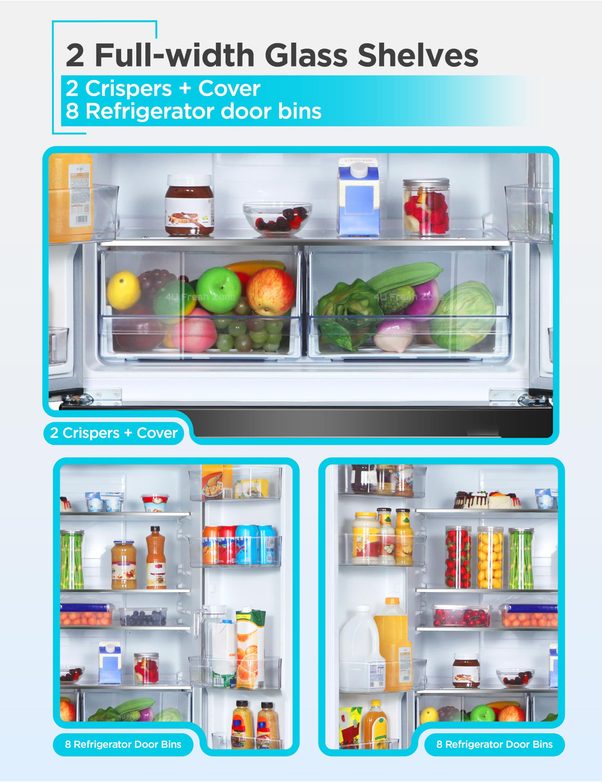 BLACK+DECKER 14 Cu. Ft. Convertible Freezer Refrigerator, Upright Freezer with Glass Shelves, ENERGY STAR rated, Frost Free, BUC1400XB, Black