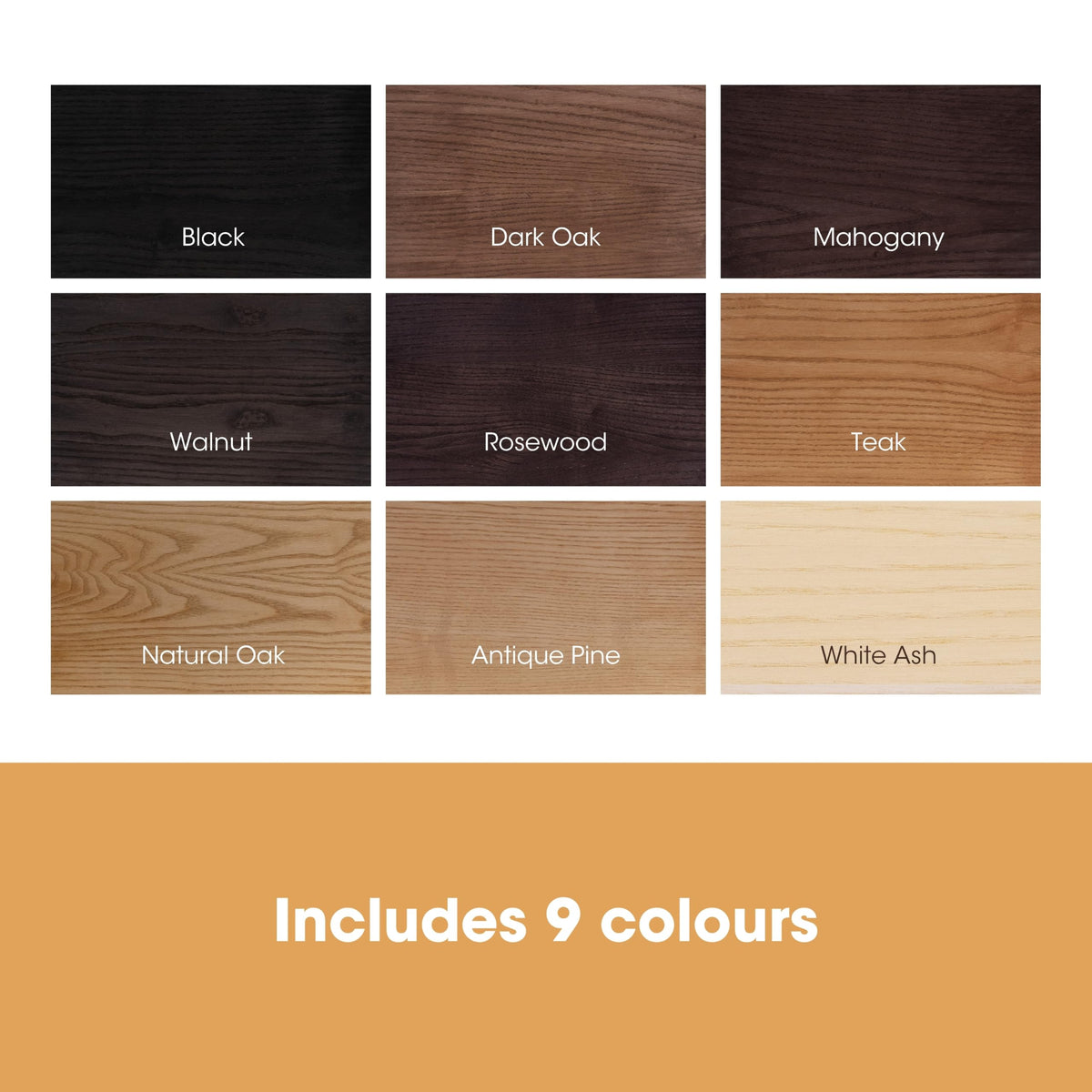 Furniture Clinic Wood Stain (Dark Oak) – Fast Drying, Highly Concentrated, and Easy-to-Apply Wood Stain for All Indoor & Outdoor Wood – Water Based & Non-Toxic – 250ml