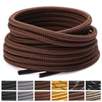 Stepace 2 Pairs Round Heavy Duty Boot Laces for Hiking and Work Boots