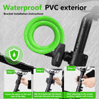 SPGOOD Bike Lock with 2 Keys, 12 mm Steel Cable Lock, 120 cm Length