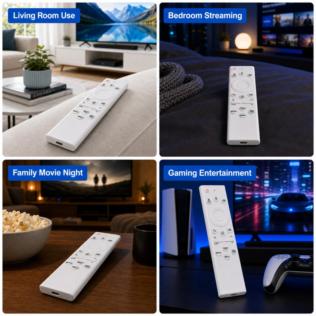 2-Pack Replacement Remote for Roku TV, Compatible with TCL, Onn, Hisense, Sharp, Philips, RCA, Insignia and Other Roku TVs, No Setup Required