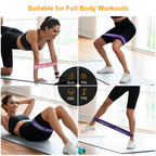 Gritin Resistance Bands, Set of 5 Skin-Friendly Resistance Exercise Band