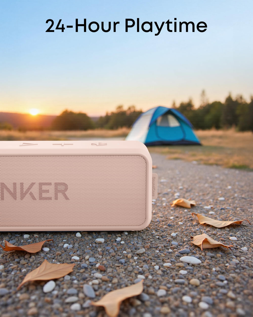 Anker soundcore 2 Portable Bluetooth Speaker, 24-Hour Playtime, IPX7