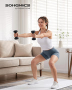 SONGMICS Hex Neoprene Dumbbells, 1/2/3/4/5KG Pair Weights for Fitness Training