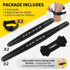 CAMBIVO 2 Pack Patella Tendon Knee Strap for Meniscus Tear & Osgood Schlatters Relief - Adjustable Knee Support for Running Stability, Jumper's Knee, Hiking & Gym Squats