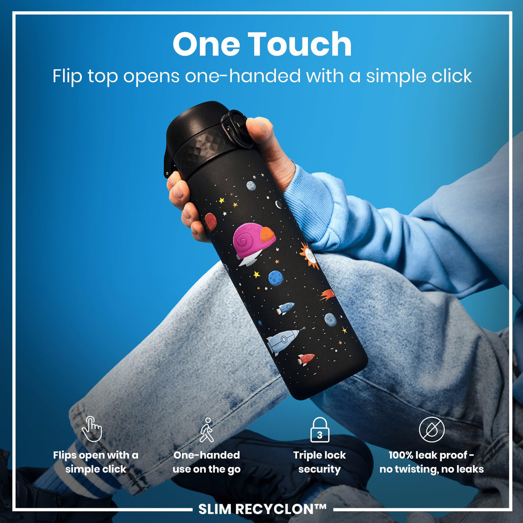 ION8 Leak Proof Water Bottle, 500ml (18oz), Fighter Jets