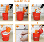 Portable Washing Machine Small Mini Hand Compact Semi Automatic Washer Laundry Perfect for Home Apartment Dorm RV Camping Travel Trip Outdoor Indoor for 6.5Lbs Washing Capacity