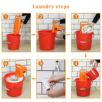 Portable Washing Machine Small Mini Hand Compact Semi Automatic Washer Laundry Perfect for Home Apartment Dorm RV Camping Travel Trip Outdoor Indoor for 6.5Lbs Washing Capacity