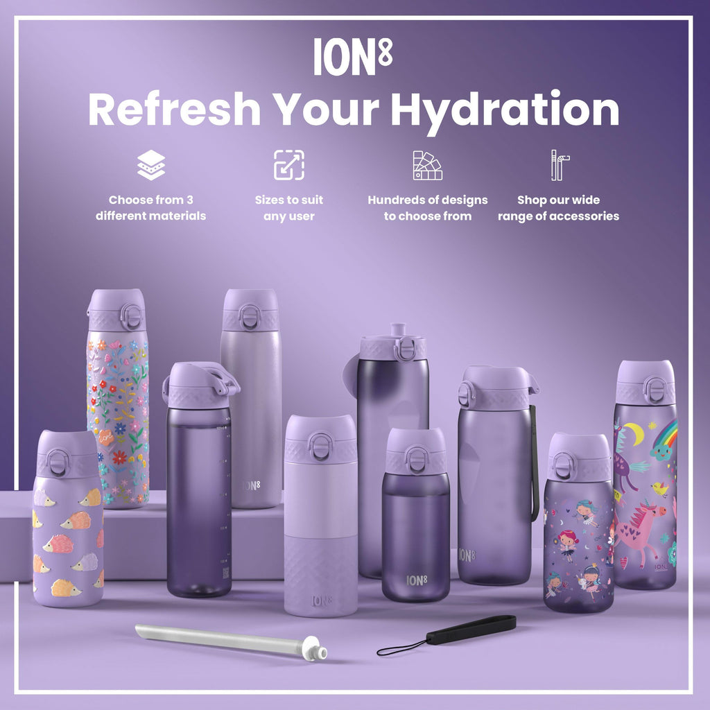 ION8 Leak Proof Water Bottle, 500ml (18oz), Fighter Jets