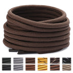 Stepace 2 Pairs Round Heavy Duty Boot Laces for Hiking and Work Boots