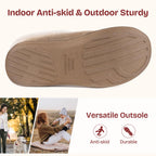 EverFoams Women's Suede Bootie Slippers Fuzzy Plush Collar Memory Foam