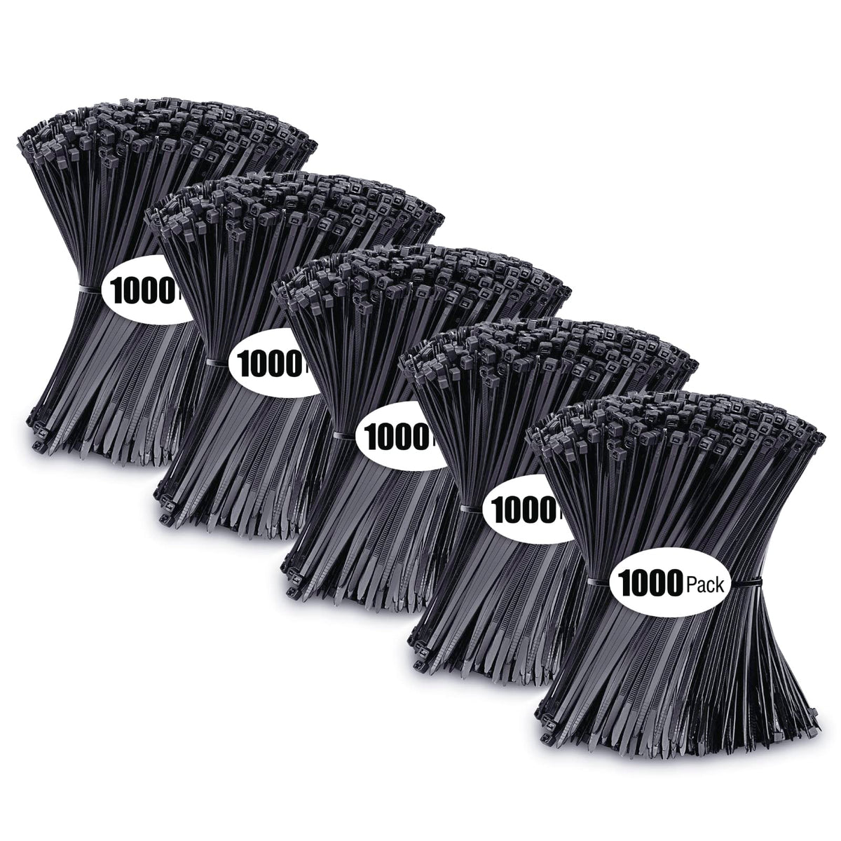 Zip Ties 12 inch, Black Zip Ties 100 pack, 40lb, Cable Ties, Self-locking Wire ties for indoor and outdoor use, by Tantti