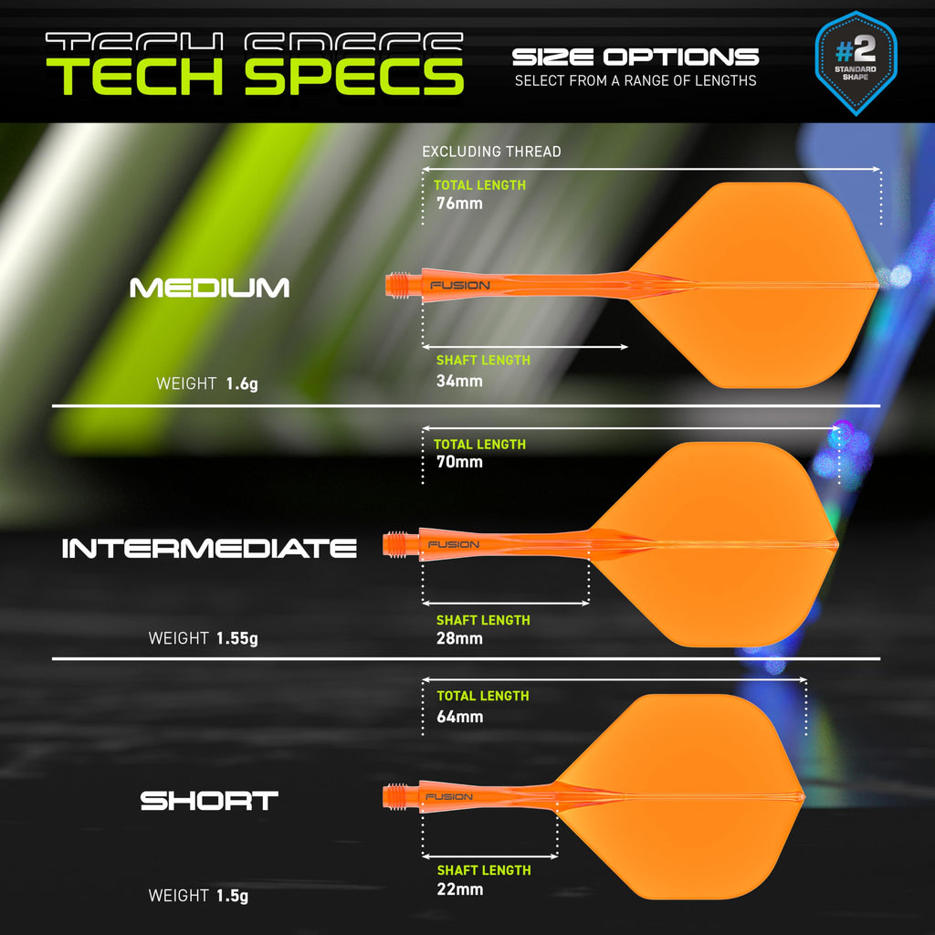 WINMAU | Fusion Integrated Dart Flights & Dart Stems | No.2