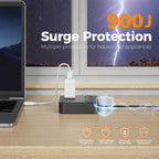 TESSAN PD 20W Surge Protector Extension Cord 5Ft, Flat Plug Power Strip