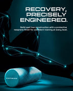 KAYMAN Sports Foam Roller, Deep Tissue Muscle Recovery, 44.5 x 15cm, Black