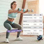 Gritin Resistance Bands, Set of 5 Skin-Friendly Resistance Exercise Band
