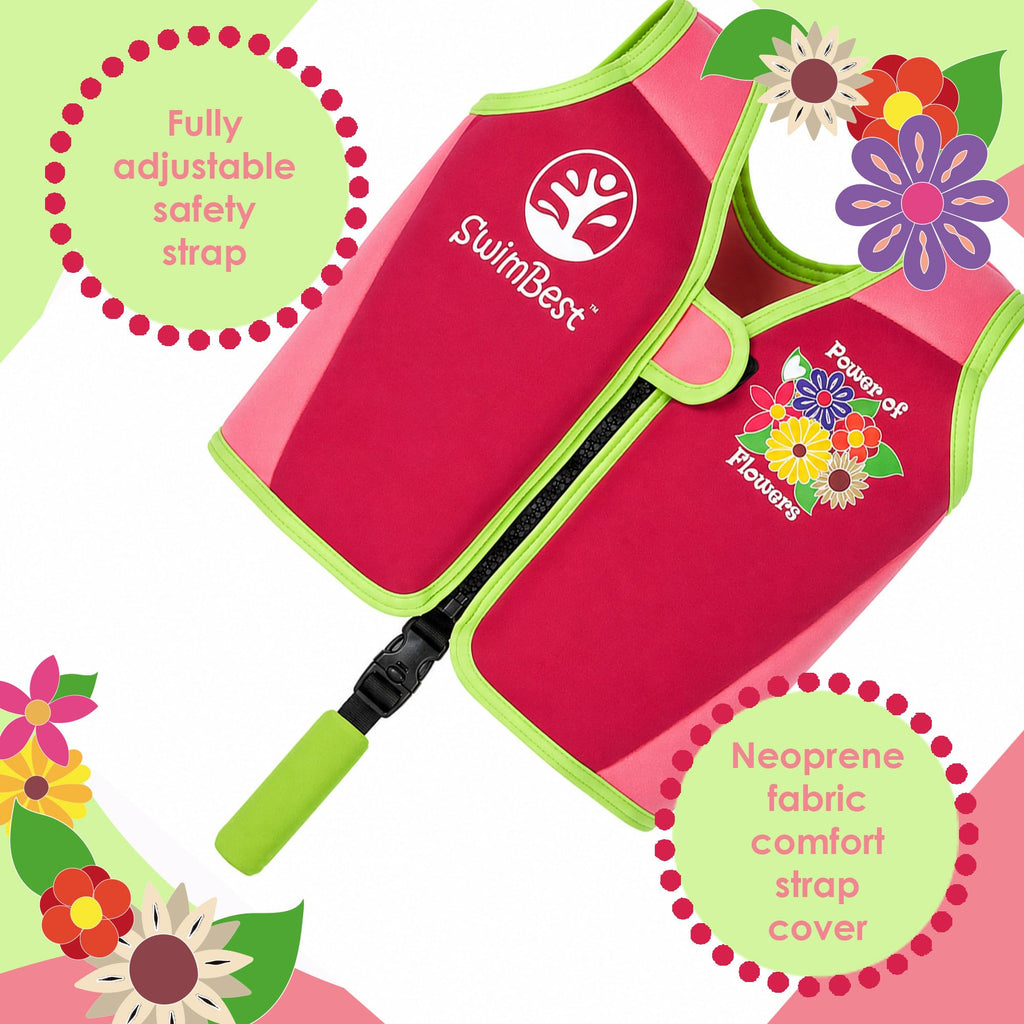 SwimBest Swim Vest - For Baby, Toddler & Kids. Adjustable Buoyancy Swim Jacket, ideal for pools/beaches/holidays & Learning to Swim