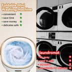 JUJOJB Portable Washing Machine, Folding 20L Mini Washer and Spin-Dryer