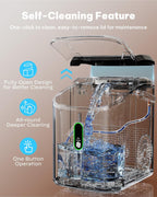 Silonn Ice Maker Countertop, 9 Cubes Ready in 6 Mins, 26lbs in 24Hrs, Self-Cleaning Ice Machine with Ice Scoop and Basket, 2 Sizes of Bullet Ice for Home Kitchen Office Bar Party