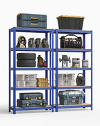 SONGMICS 5-Tier Heavy-Duty Shelving Units, Set of 2, Boltless Assembly