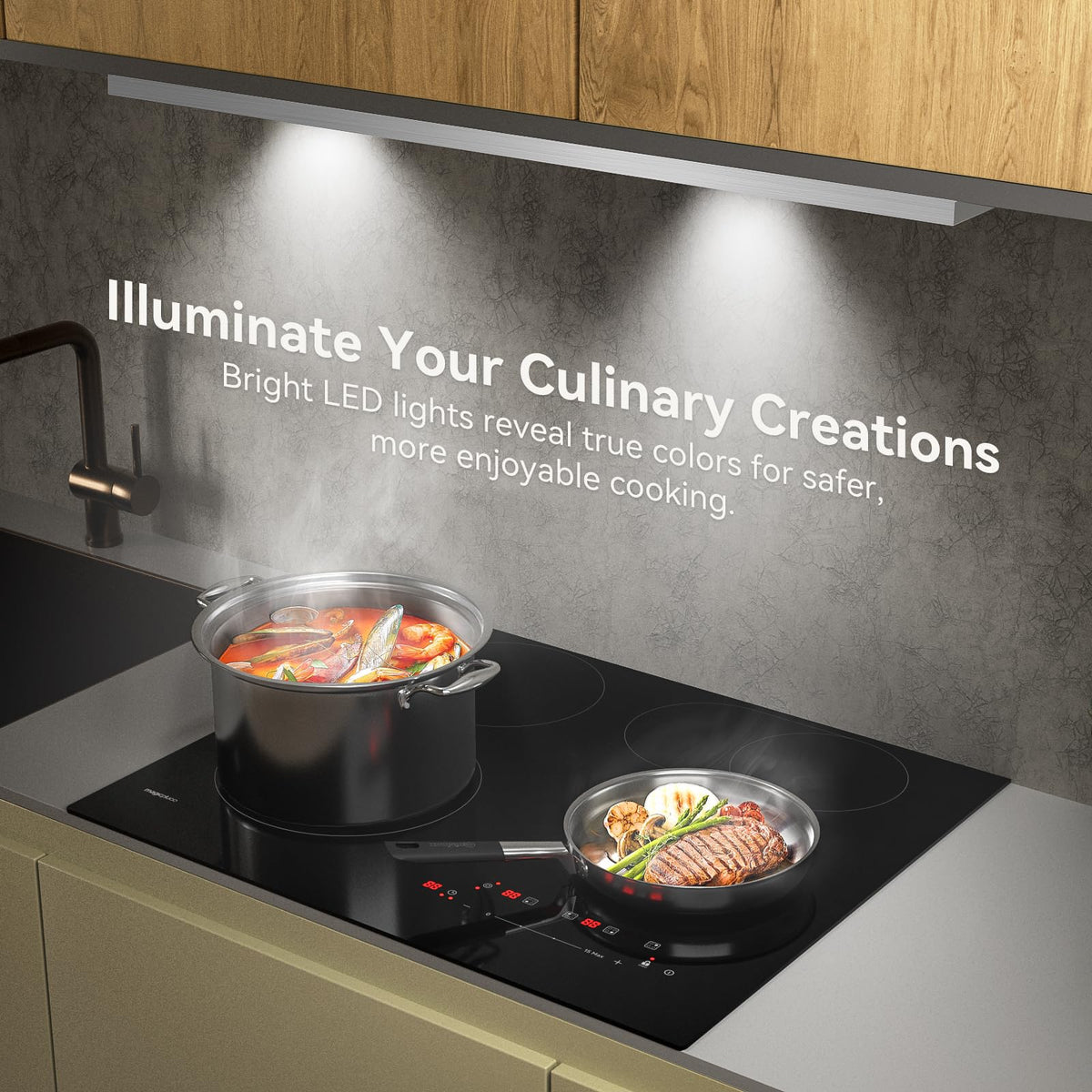 Hermitlux 30″ Built in/Insert Range Hood, 600 CFM Stainless Steel Vent Hood