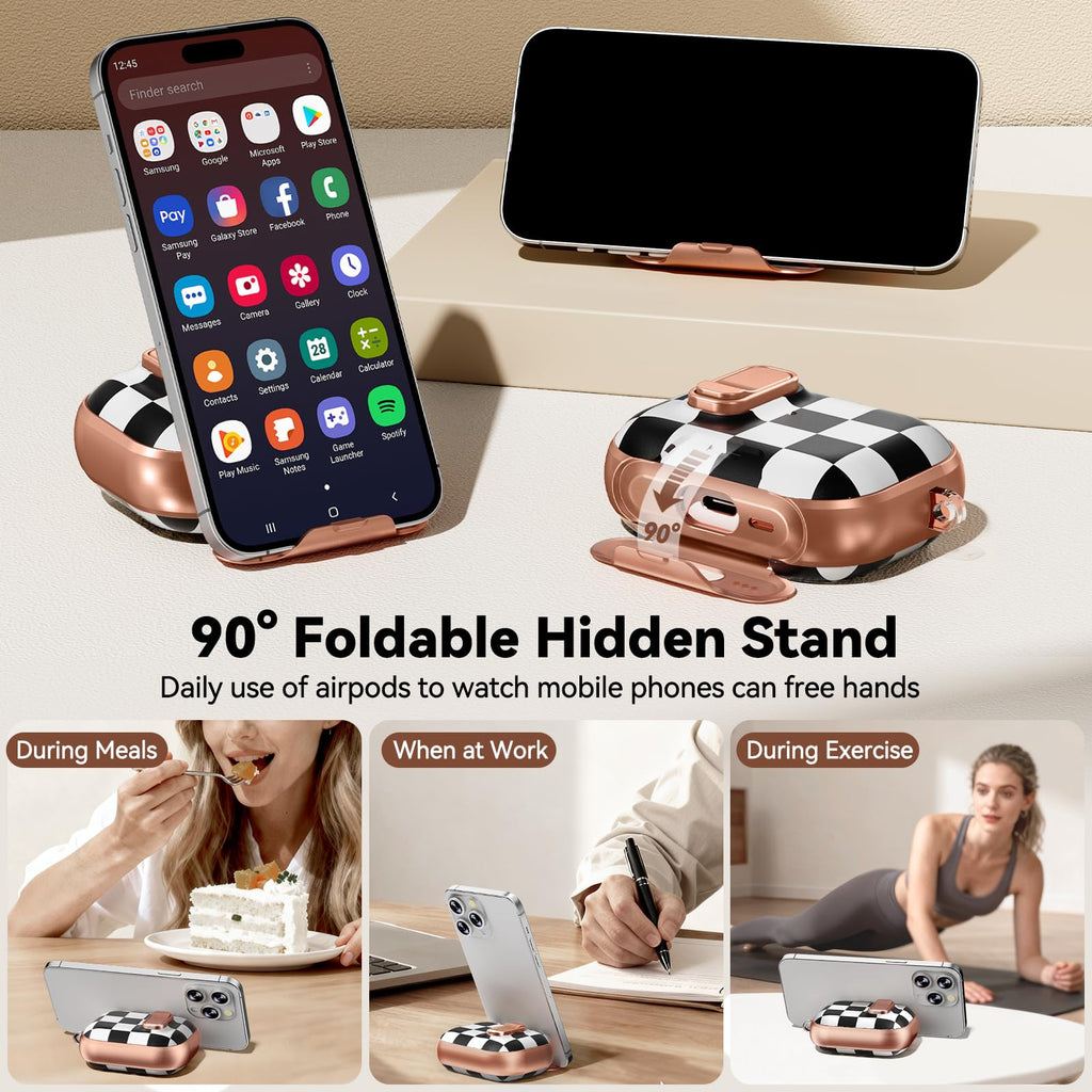 for AirPods Pro 2nd/1st Case (2023-2019)-Purple Bell Flower