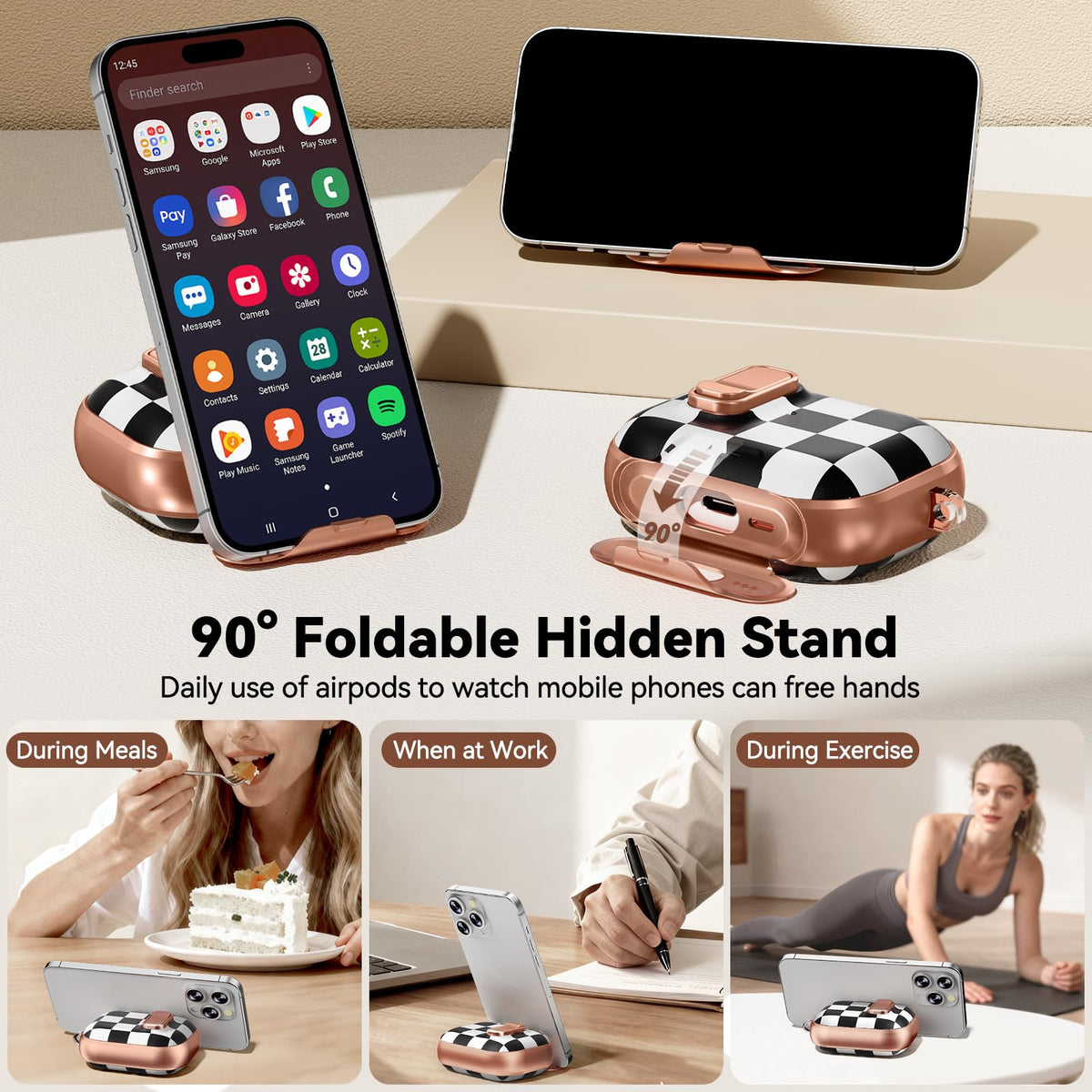 for AirPods Pro 2nd/1st Case (2023-2019)-Purple Bell Flower