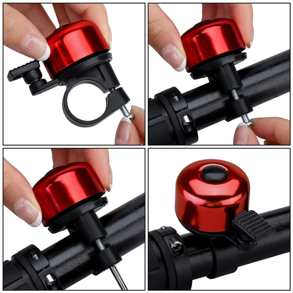 Bike Bell Bicycle Bell with Loud Crisp Clear Sound, Road and Mountain Bike Bell Adults Kids(8 colors)