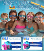 Kids Swimming Goggles for Boys & Girls Aged 6-14, Anti-Fog