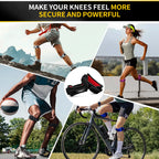 CAMBIVO 2 Pack Patella Tendon Knee Strap for Meniscus Tear & Osgood Schlatters Relief - Adjustable Knee Support for Running Stability, Jumper's Knee, Hiking & Gym Squats
