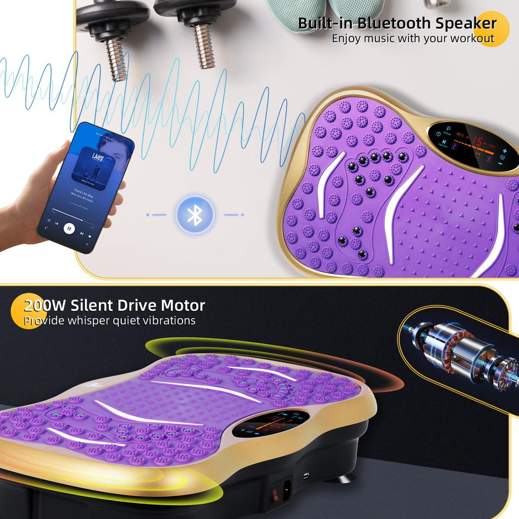EVOLAND Vibration Plate Exercise Machine, Fitness Vibration Trainer