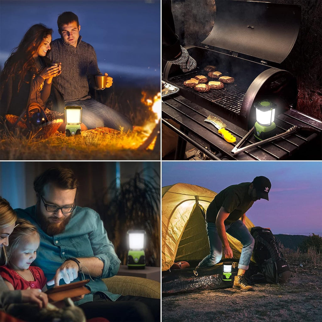 LE Camping Lantern Battery Powered, 1000lm Camping Light, Warm & Cool Lamp