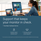 Dell 27 Plus QHD Monitor - S2725DSM - 27-inch QHD (2560x1440) 144Hz 1ms Display, 2 x 3W Speakers, HDMI/DisplayPort 1.4 Connectivity, Height/Tilt/Pivot/Swivel Adjustability, AMD FreeSync - Ash White