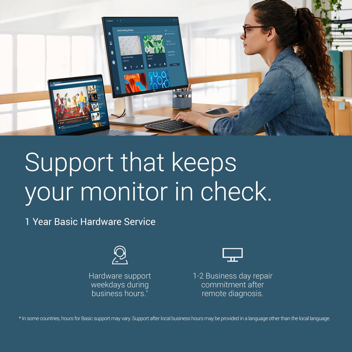 Dell 27 Plus QHD Monitor - S2725DSM - 27-inch QHD (2560x1440) 144Hz 1ms Display, 2 x 3W Speakers, HDMI/DisplayPort 1.4 Connectivity, Height/Tilt/Pivot/Swivel Adjustability, AMD FreeSync - Ash White