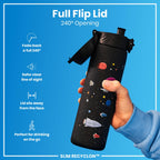 ION8 Leak Proof Water Bottle, 500ml (18oz), Fighter Jets