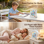 Gueray CD Player Portable Bluetooth Desktop CD Players for Home