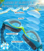 Kids Swimming Goggles for Boys & Girls Aged 6-14, Anti-Fog