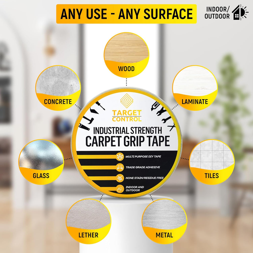 Double Sided Carpet Tape Heavy Duty Rug Gripper 50ft
