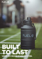 Fuel24 Stainless Steel Jug - 1.3 or 2.2 Litre Water Bottle - Extra Strong, BPA Free, Leak Proof - Large Gym Sports Bottle, 1.3L, 2.2L, Metal Bottle - Colour Options
