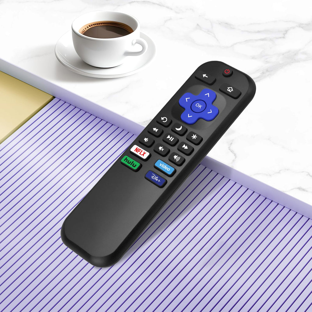 【2-Pack】 for Roku TV Remote,Replacement for TCL,ONN, Hisense Roku TVs