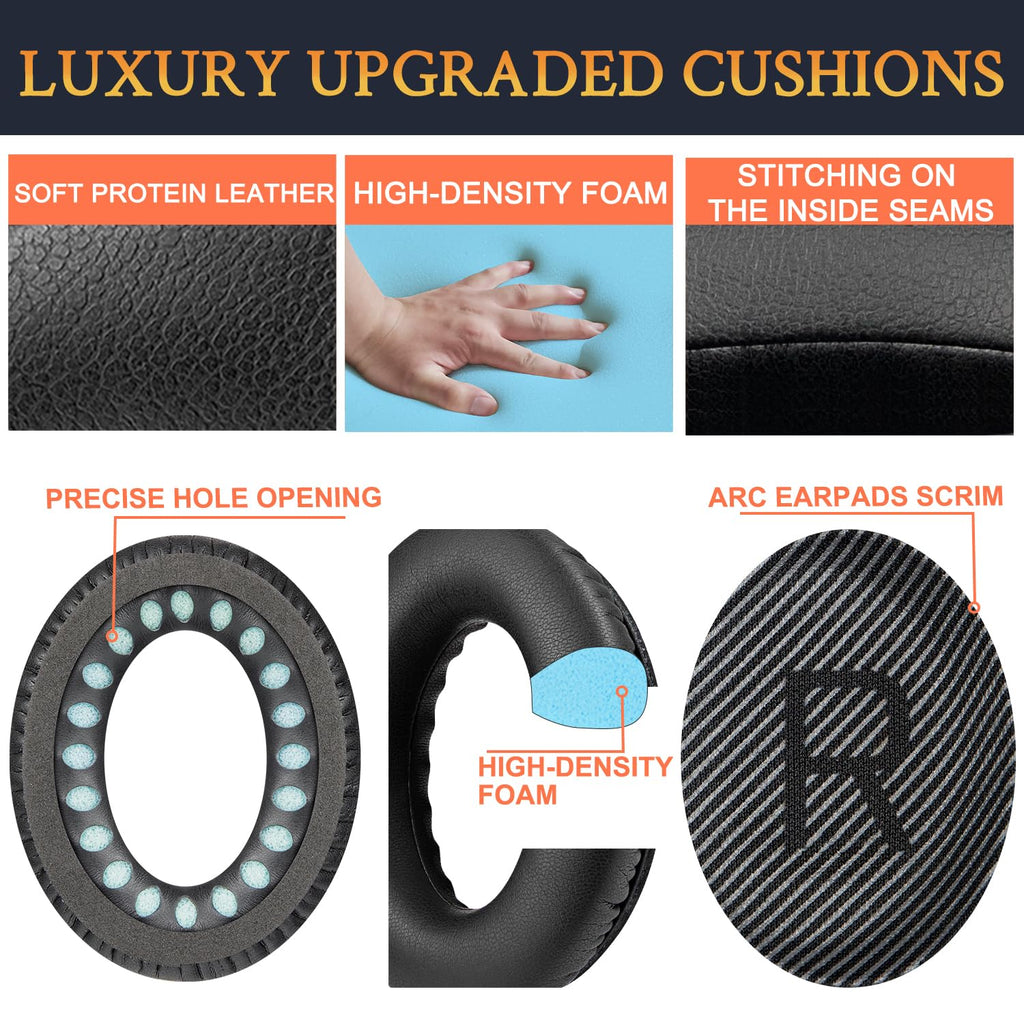 SoloWIT Earpads for Bose QC35 & QC35 ii - Brilliant Blue