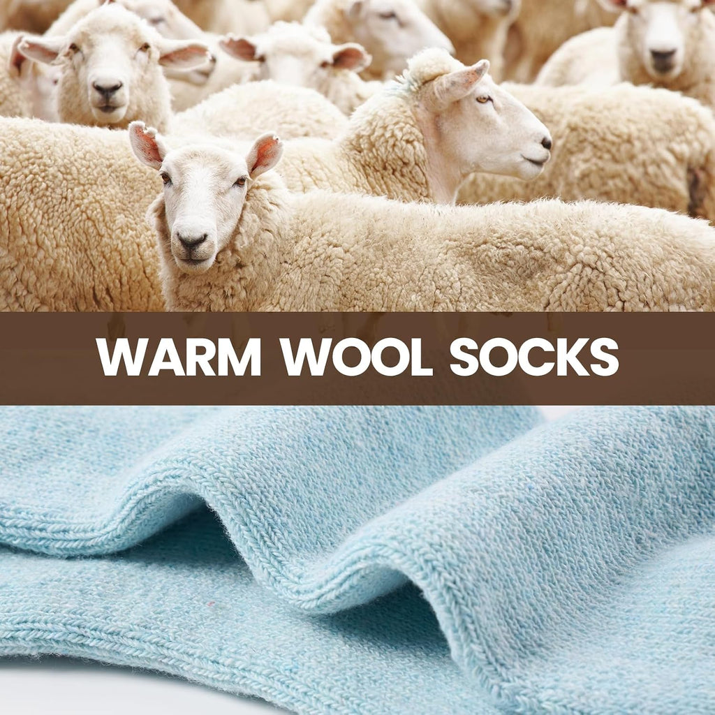 Niorasen Women's Thermal Socks, 3 Pairs Full Cushioned, Cosy Gift Winter