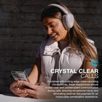 JLab JBuds Lux ANC Wireless Over-Ear Headphones, Mauve