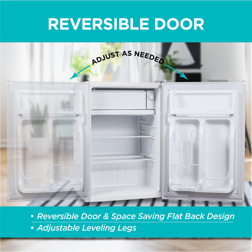 BLACK+DECKER 2.5 Cu. Ft. Compact Refrigerator, BCRK25V, Stainless Look