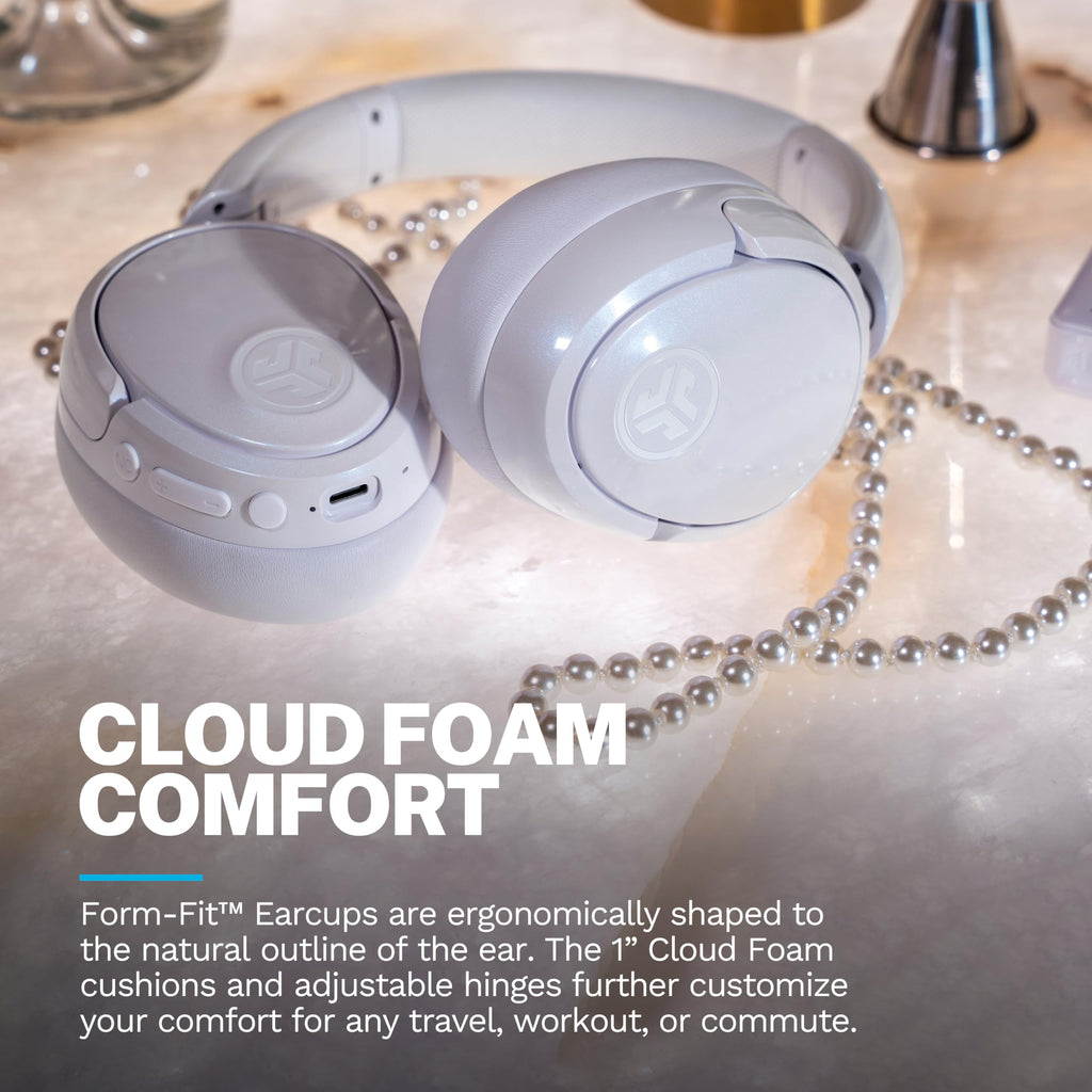 JLab JBuds Lux ANC Wireless Over-Ear Headphones, Mauve
