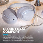 JLab JBuds Lux ANC Wireless Over-Ear Headphones, Mauve